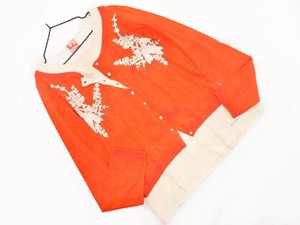 Paul Smith ポールスミス だまし絵 プリント カットソー sizeM/ベージュx赤 ◇■ ☆ fjd1 レディース