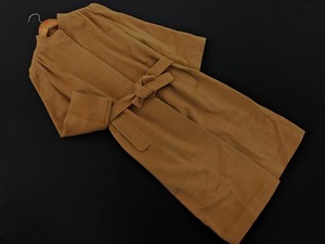 Ungaro Унгаро 100% шерсть воротник стойка пальто размер 7/бежевый ◇■ ☆ fjd0 Женщины