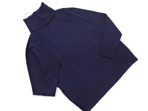 BOSCH Bosch 100% шерсть водолазка вязаный свитер размер38/темно-синий ◇■ ☆ fjd0 женщины