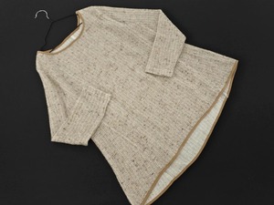 ELLE ELLE Пуловер кроя и шитья размер 40/цвет айвори ◇■ ☆ fjd0 Женская