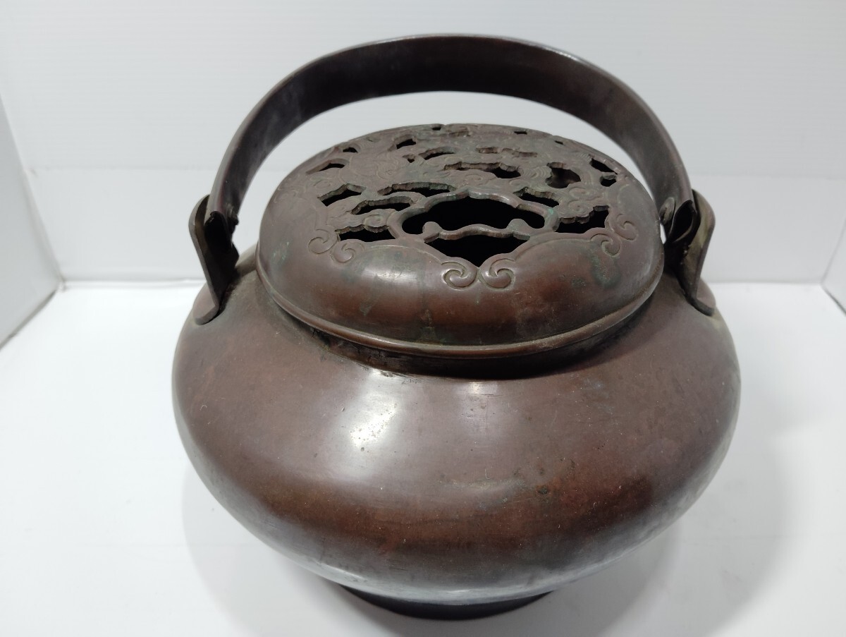 Yahoo!オークション -「透かし 香炉」(銅製) (金属工芸)の落札