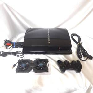 Редкая★Новая с USB-вентилятором★Топовая модель♪ Ранняя PS2 совместимая CECHB00★ Большой объем HDD 20 ⇒ 500GB с DUALSHOCK3 ■585