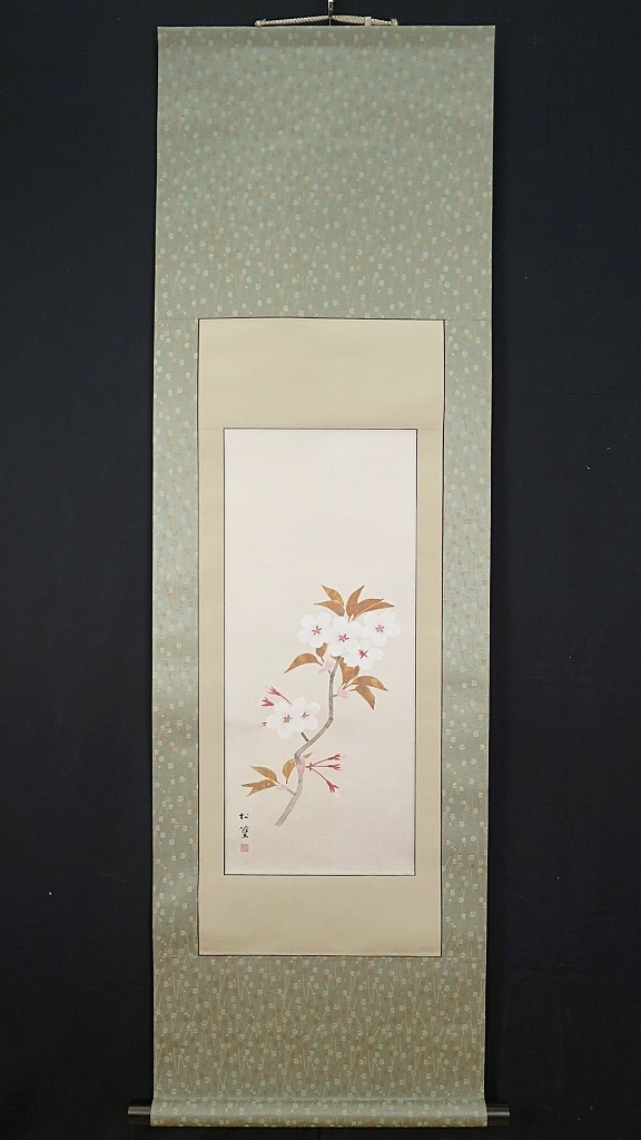 岡宏、名残の桜、希少な画集より、新品高級額・額装付、状態良好 岡宏、名残の桜、希少な画集より、新品高級額・額装付、状態良好