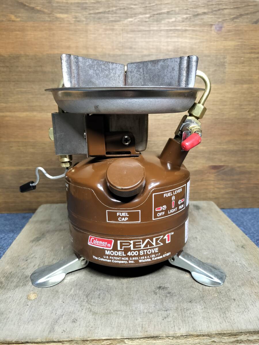 PEAK 1 Colemanマルチフューエルストーブ　オプションケース付動作品 PEAK 1 Colemanマルチフューエルストーブ オプションケース付