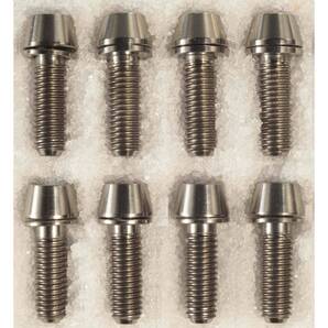 64チタンボルトM5×16mm シルバー8本ステム用【1.9g/本】⑨