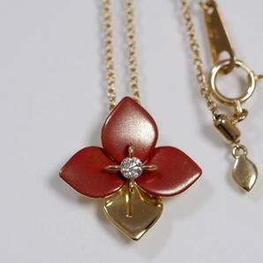 K18 大倉堂 ダイヤモンド ネックレス Okurado 750 あぢさゐ hydrangea -