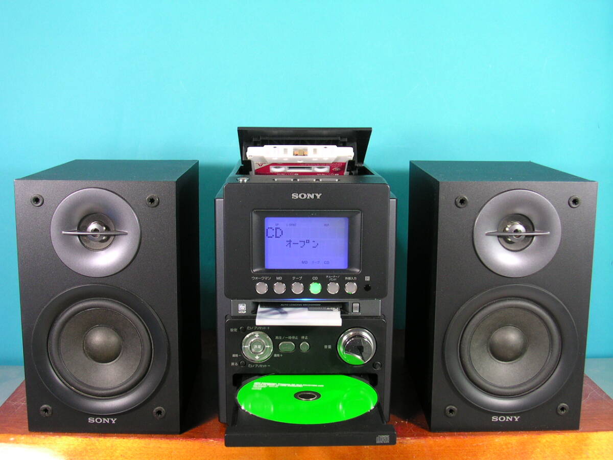 【美品】SONYソニーオールインワンコンポ　CMT-35WM-B Amazon.co.jp: SONY MD搭載オールインワンコンポ CMT-M35WM B