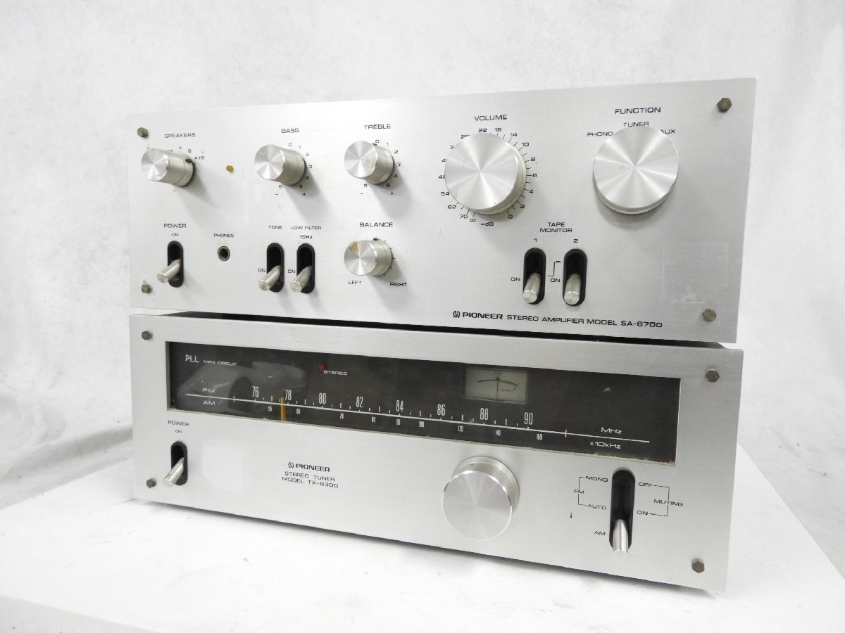 パイオニア　PIONEER　SA-6700 アンプ TX-6300 CT-3 パイオニア PIONEER SA-6700 アンプ TX-6300 CT-3 パイオニア