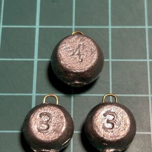 メーカー不明 タイコ型オモリ 3号×2個 4号×1個 未使用長期保管品 251027S