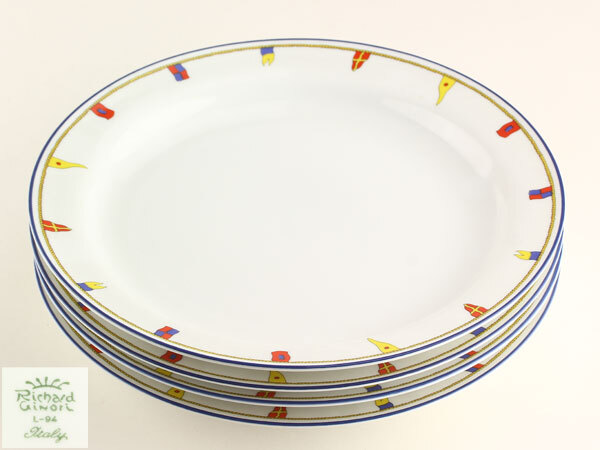 リチャードジノリ　コックドール　プレート4枚セット リチャードジノリ コックドール プレート4枚セット