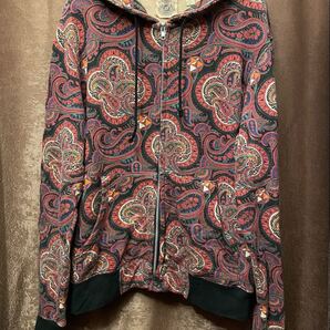 MADE IN JAPAN製 PHENOMENON 2010年モデル ペイズリー柄 フルジップパーカー マルチカラー Lサイズ フェノメノン 日本製 SWAGGER パーカー