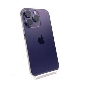 iPhone 14 Pro 128GB ディープパープル SIMフリー 白ロム 動作確認済 88%【全額返金保証】【最速発送】