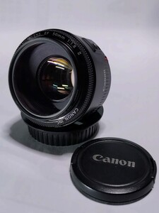美品 送料無料 CANON キヤノン EF50mm f1.8 Ⅱ  kenkoフィルター付