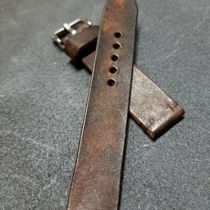 18mm グラデーション染め ブラウン イタリアンオイルレザー