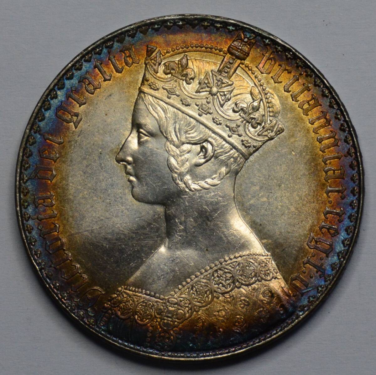 世界で2枚だけ！ ソマリア ゴシッククラウン銀貨 PCGS 最高鑑定品 グレートブリテン ヴィクトリア ゴシック クラウン1847UN DECIMO