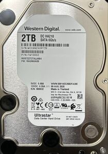 即決 送料無料 WESTERN DIGITAL WD DC HA210 2TB 3.5インチ HDD ハードディスク NAS 中古