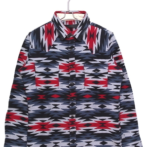即決 BACKBONE バックボーン ネイティブ柄シャツ:SIZE=L