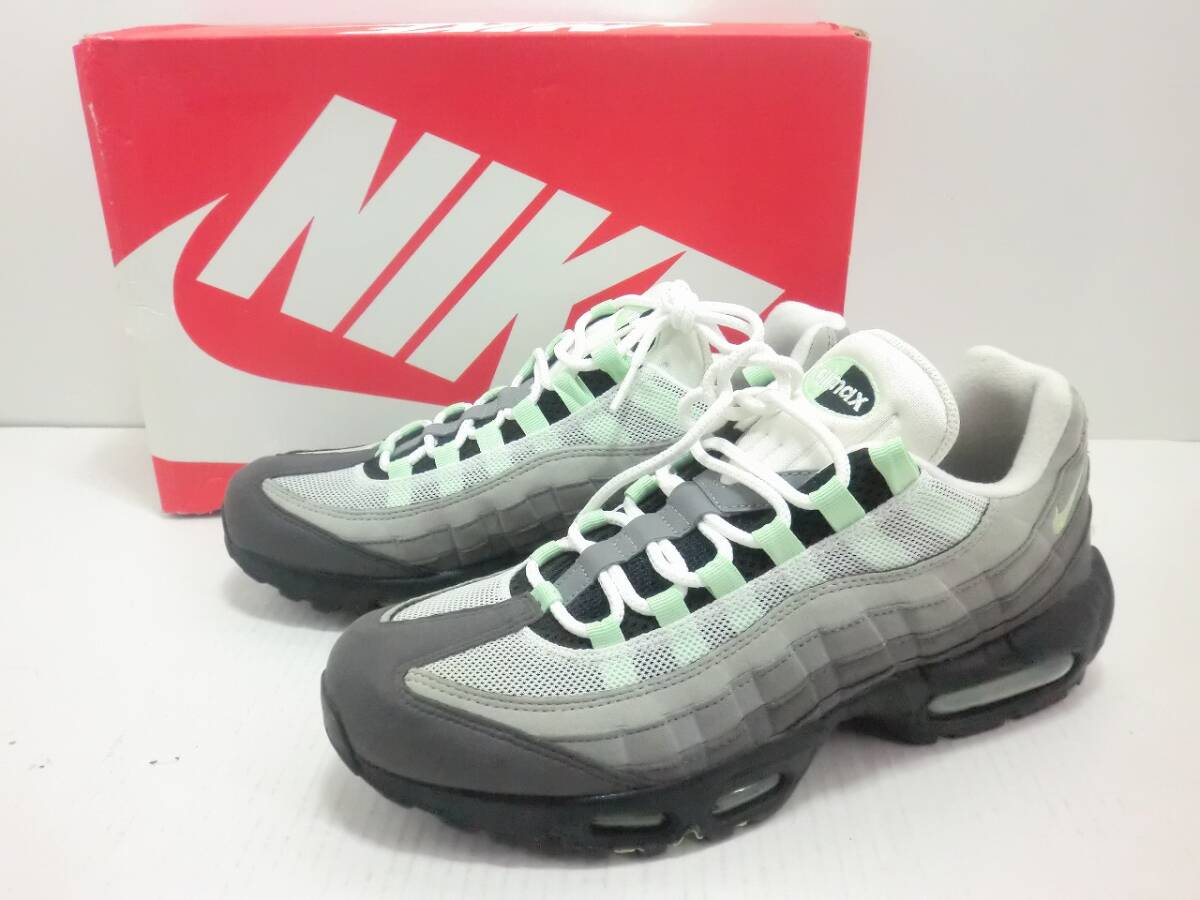 希少 ナイキ エアマックス95 27cm ミント スニーカー ホワイト グレー 国内5月10日発売予定】ナイキ エアマックス 95 ホワイト
