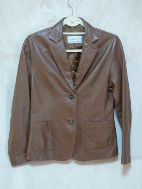 ニチワ　イタリアレザー　レディース　シープスキン　レザージャケットサイズ　「9」