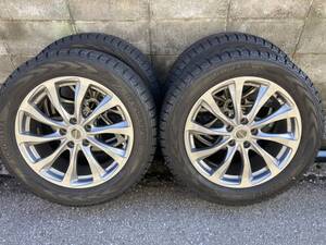 235/55R18 ヨコハマ アイスガード G075 溝7ミリ以上 18X7.5J +42 5H-114.3 ハリアー エクストレイル RAV4