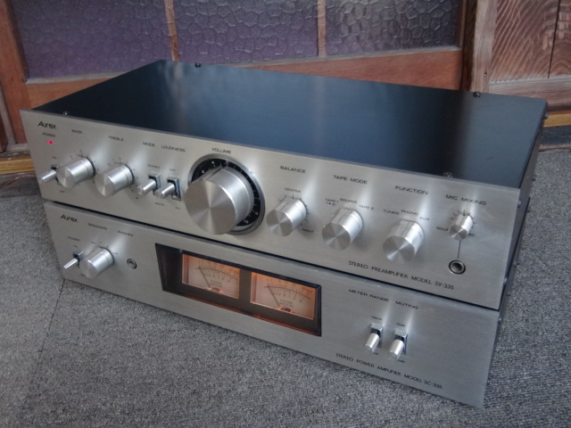 整備済 Aurex 東芝 SY-335 SC-335 プリ パワーアンプ セット 整備済 Aurex 東芝 SY-335 SC-335 プリ パワーアンプ セット