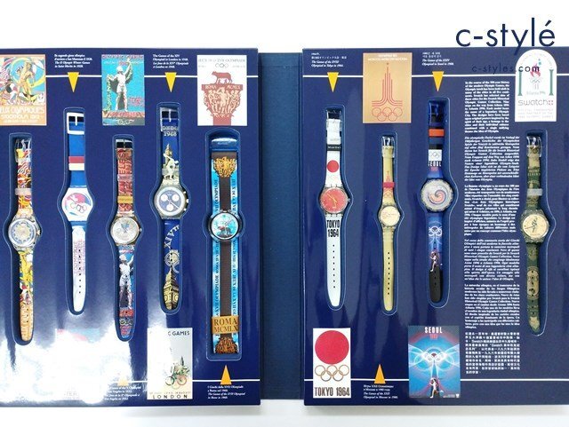 swatch  1996 アトランタオリンピック　限定品　腕時計型　ピンバッジ swatch 1996 アトランタオリンピック 限定品 腕時計型