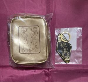 聖闘士星矢 スコーピオン ミロ 2点セット Limited Base モーテルキーホルダー クロスボックス風ポーチ 聖衣箱 蠍座 車田正美