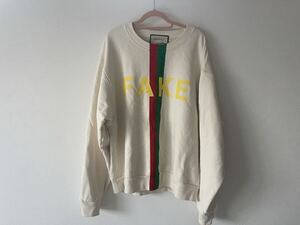 GUCCI グッチ FAKE NOT スウェットトレーナー XSサイズ 635847