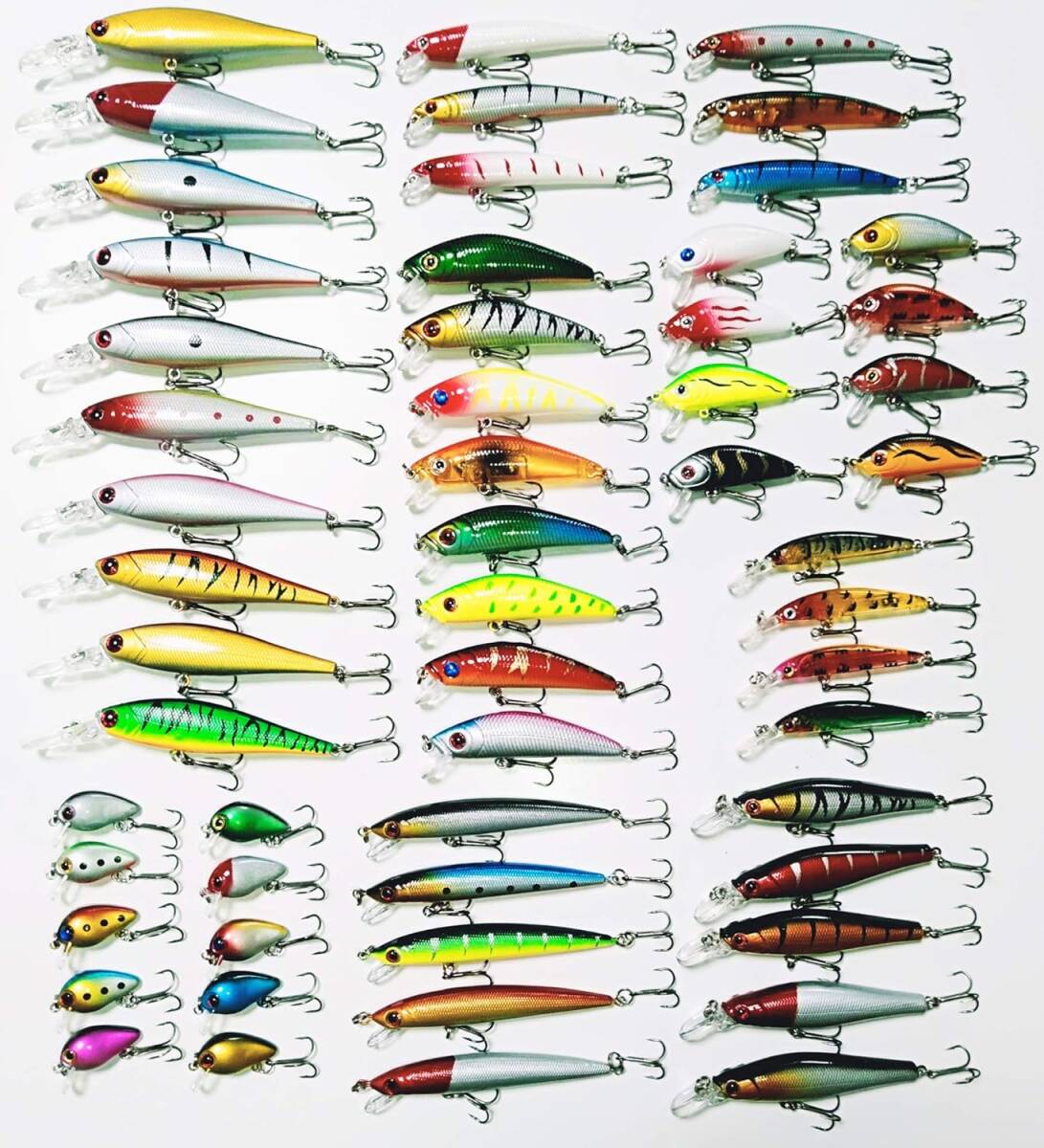 ルアーセット 56個 釣具セット 大量 川 海 湖 渓流 初心者 釣り フローテ