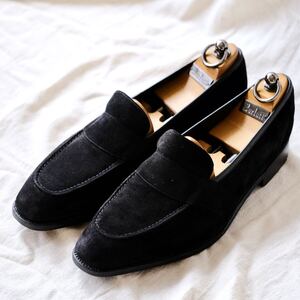 Красивый EDWARD GREEN полный без подкладки замшевые мокасины BUCKINGHAM9E