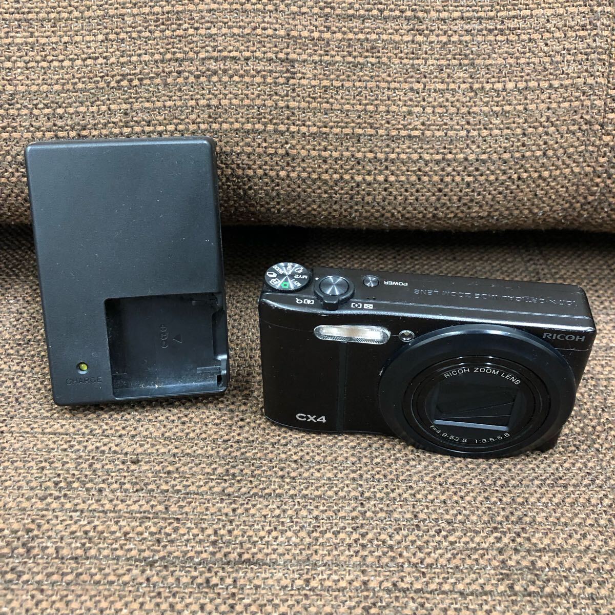 ★動作確認済、充電器付き★RICOH リコー CX4 美品・動作確認済】RICOH リコー CX4 BLACK ブラック 充電器付