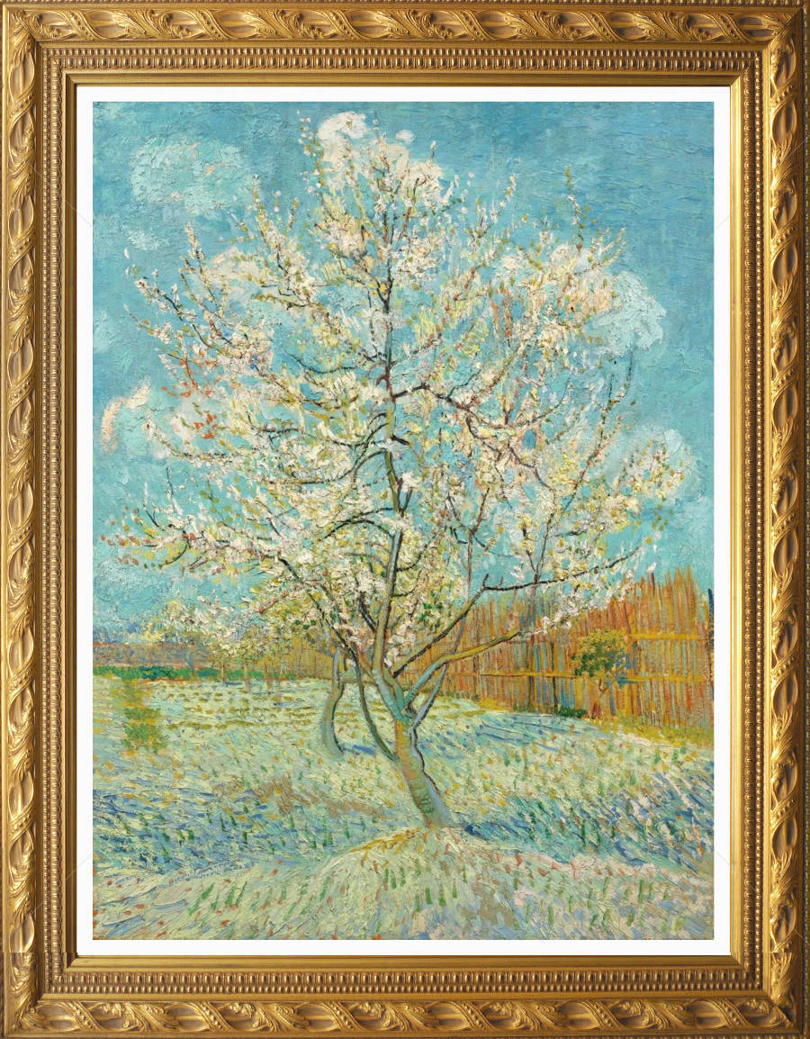 フィンセント・ファン・ゴッホ 『 朝、仕事に行く 』 原画 手書き ギャラリー印 仕事に向かう画家 フィンセント·ファン·ゴッホ | 油絵複製画