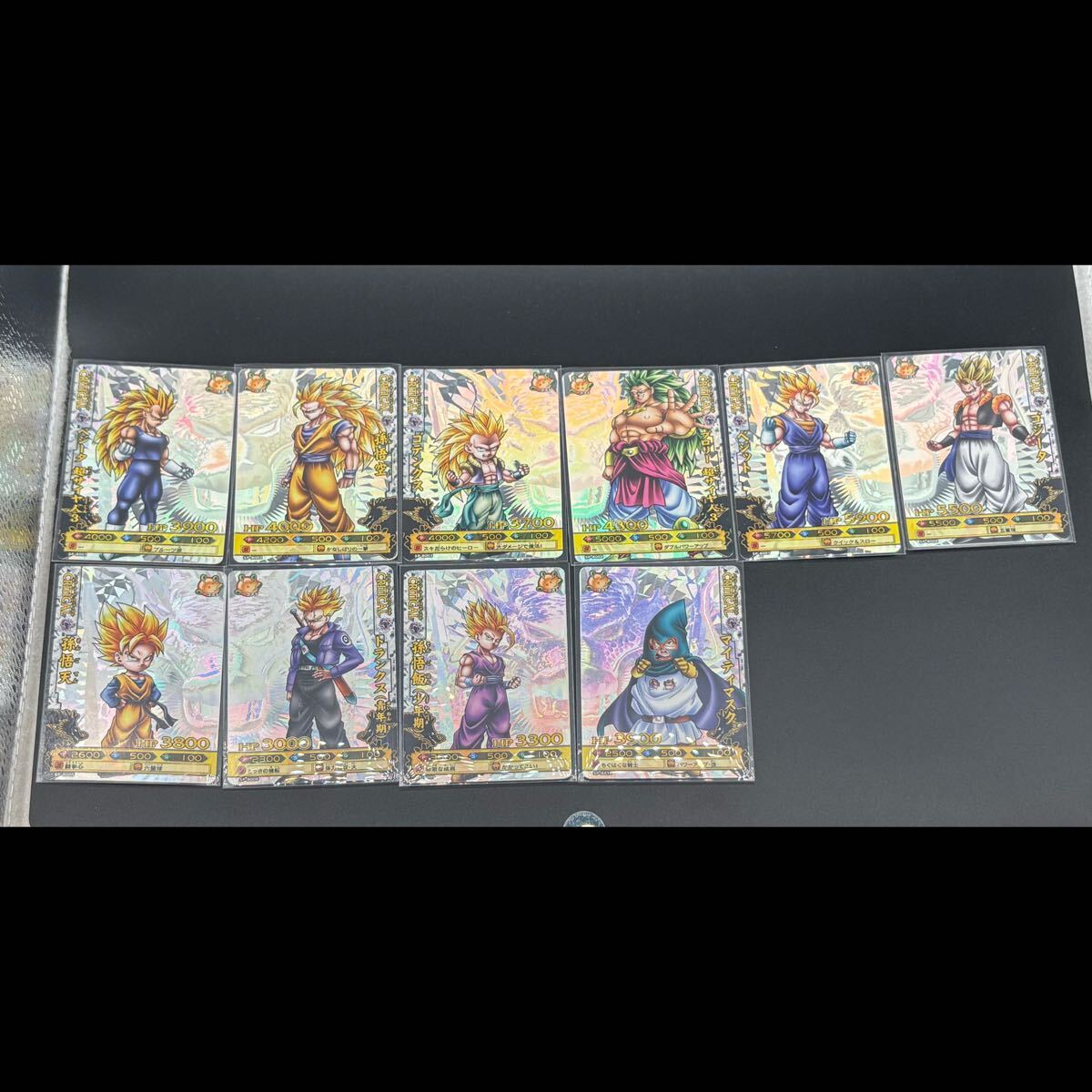 当時物　ドラゴンボール　カードダス　希少　レア　まとめ売り　てれびてんわ　6枚 ドラゴンボール カードダス 台紙 スーパーバトル パート13 筐体