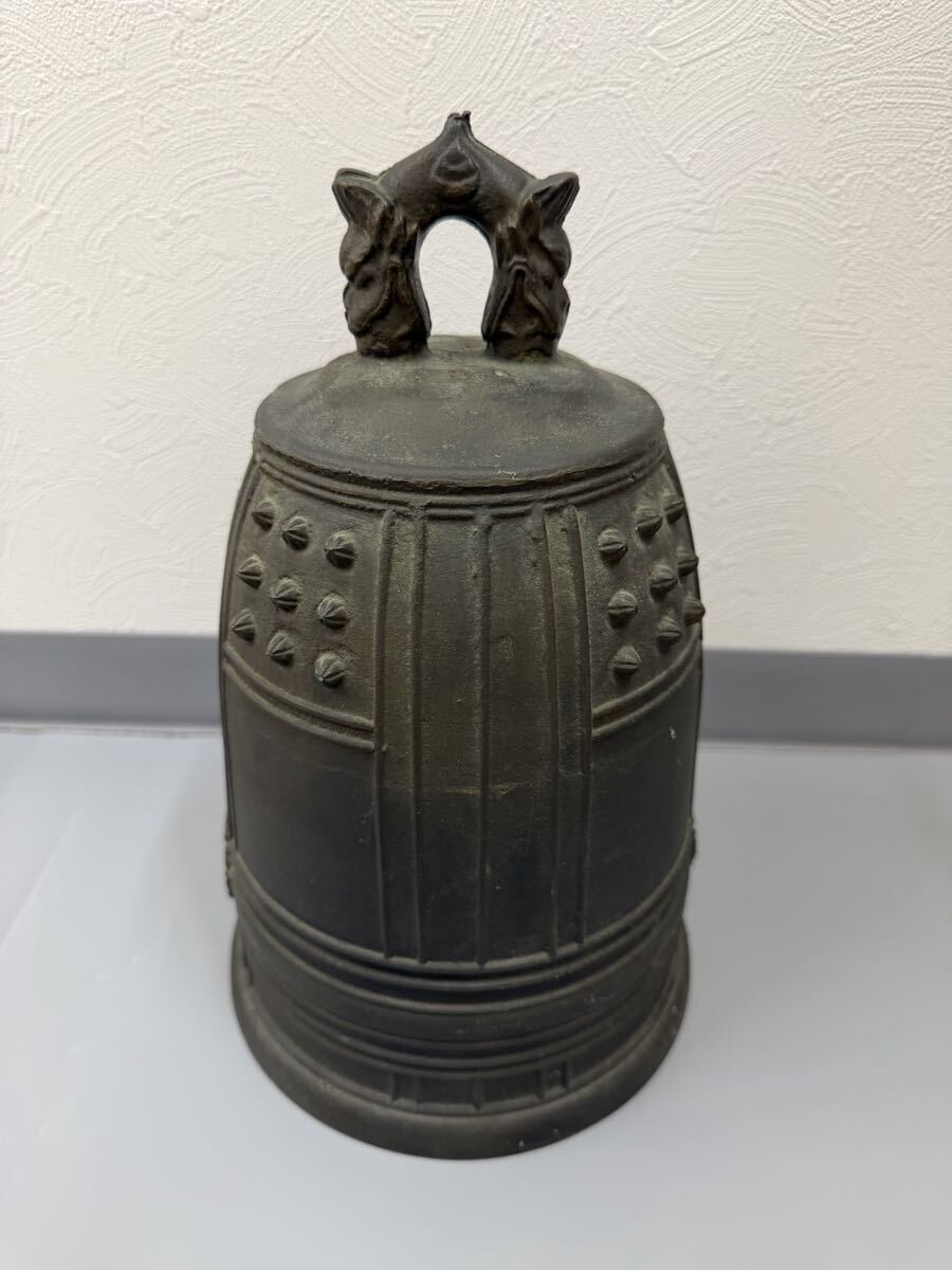 限定品　レア物　釣鐘　半鐘　古銅　仏教美術　寺　美術品　お宝　江戸時代　工芸品 青銅 半鐘 古銅 梵鐘 釣鐘 仏具 仏教美術