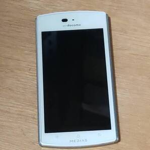 新品スマホ N-05D MEDIAS ES ホワイト ドコモ 未使用きれい ワンセグ用に好適! カメラ 送料無料 動作確認済み