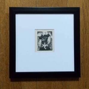 深沢幸雄 『雑誌「玻璃」創刊号(1982年、関川左木夫/玻璃舎)の表紙絵』 限定300部 額装 【真作保証】 深沢 幸雄 深澤幸雄