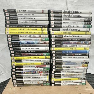 Z142-■ SONY ソニー PlayStation2 プレステ2 PS2 ソフト50本セット ドラクエ/ぷよぷよ/幻想水滸伝/もじぴったん/聖剣伝説/他 IJ