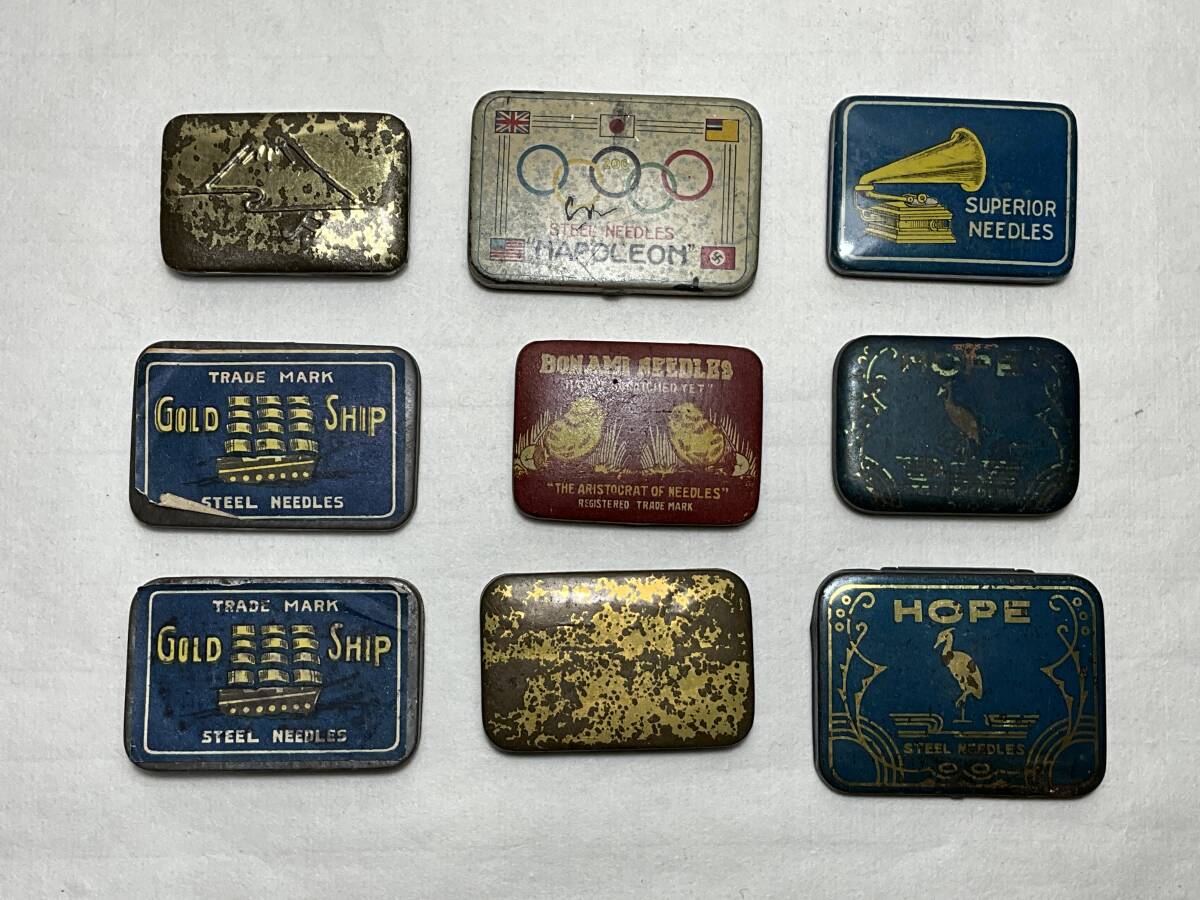 アンティーク未使用蓄音機用針缶 アンティーク未使用蓄音機用針缶