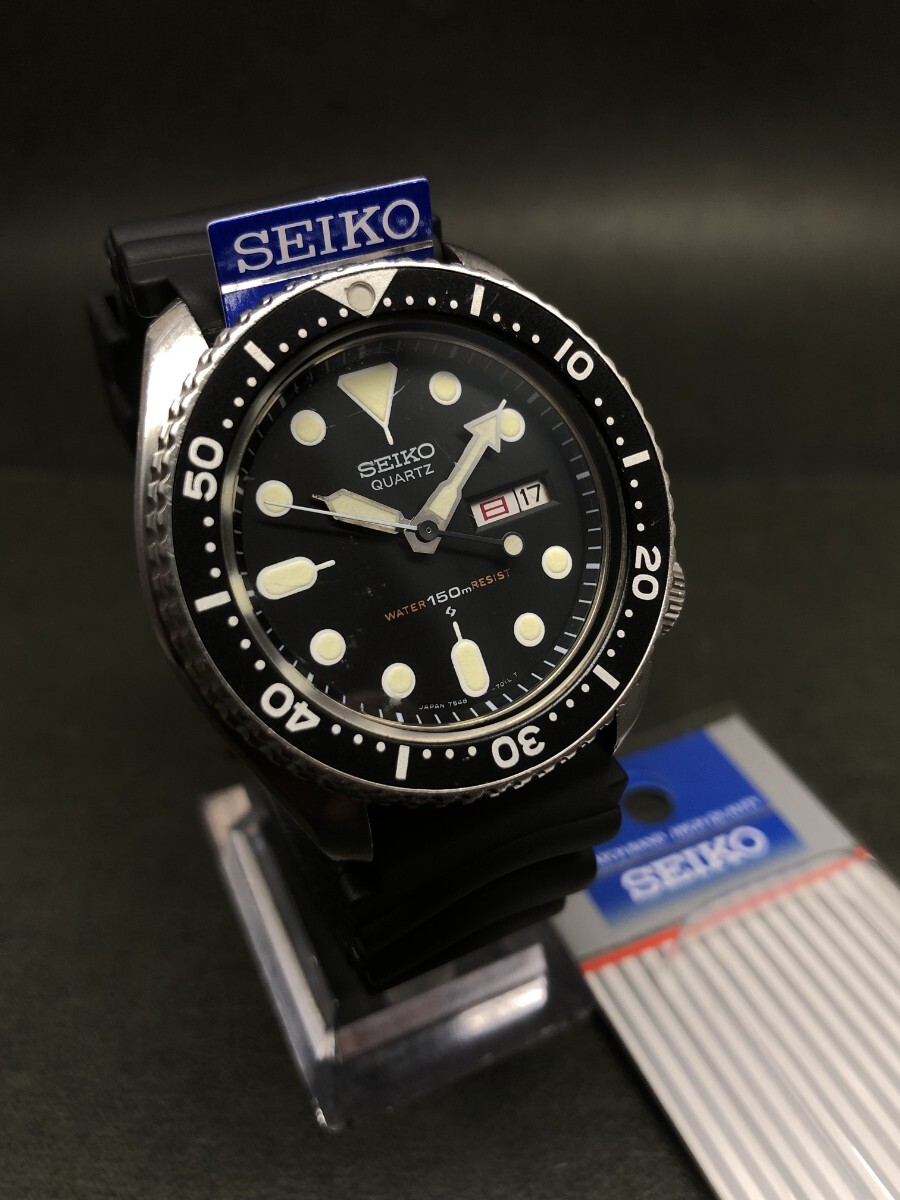 希少　人気　SEIKOセイコー　クォーツダイバー　メンズ腕時計 Yahoo!オークション -「セイコー ダイバー クォーツ」(セイコー