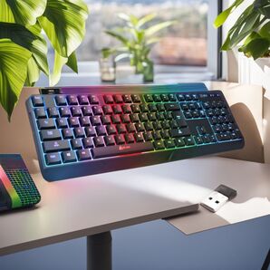 英語配列 静音 PC PS4 Mac対応 バックライト ワイヤレスキーボード