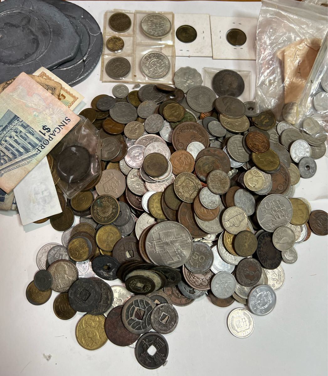 ⑧ジャンク古銭(アルミ無し)まとめ売り 約3.5kg 在庫処分品 ⑥ジャンク古銭(アルミ無し)まとめ売り 約5kg 在庫処分品 ⑥