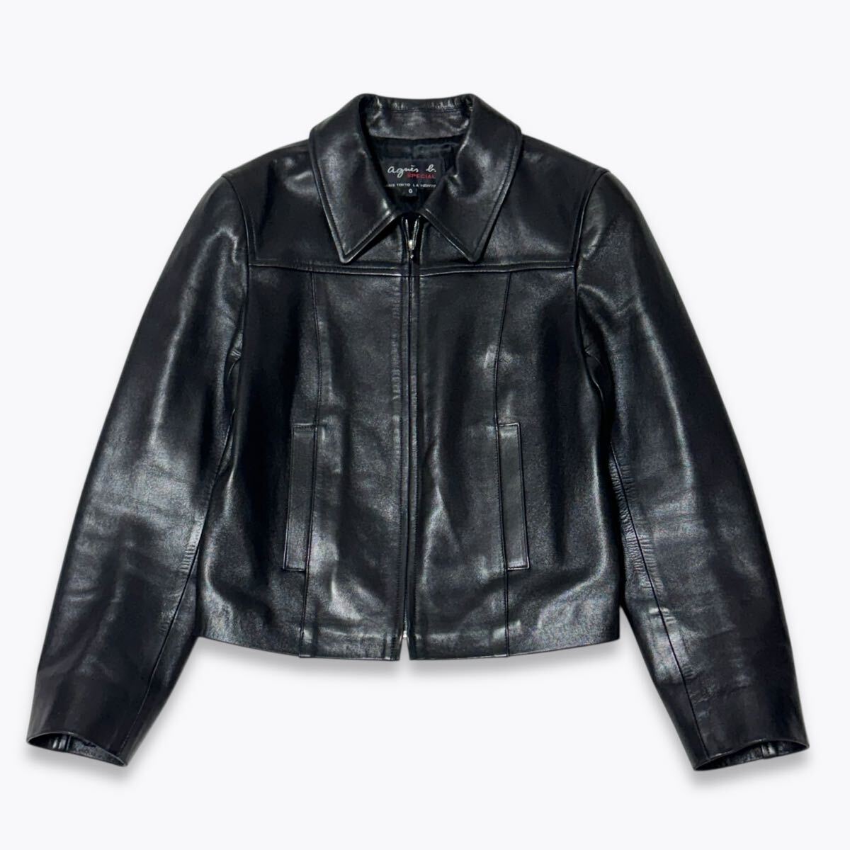 Yahoo!オークション -「agnes b レザー ジャケット」の落札相場