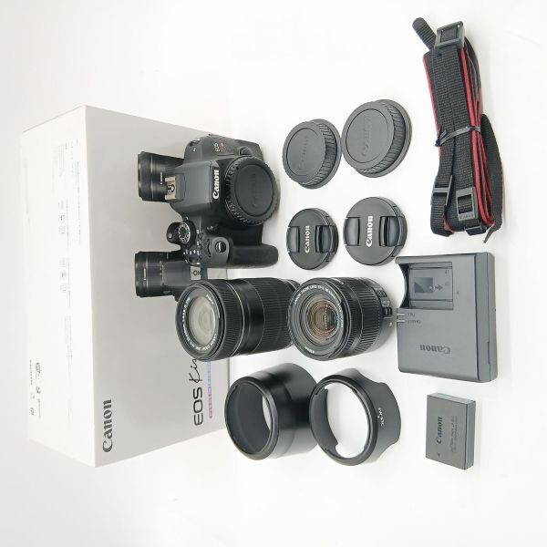 Canon EOS Kiss x9 ダブルレンズセット ストラップ付 美品 Amazon | Canon デジタル一眼レフカメラ EOS Kiss X9 ブラック ダブル