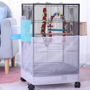 домашнее животное мера покрытие птица . корм. скол .. предотвращение клетка для птиц пыленепроницаемый покрытие вид .. предотвращение ячеистая сеть клетка для птиц покрытие клетка покрытие 2 листов WSX0021