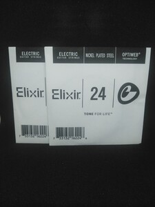新品 送料無料 エレキ弦 ELIXIR OPTIWEB スーパーライト 024(4弦) 2本セット