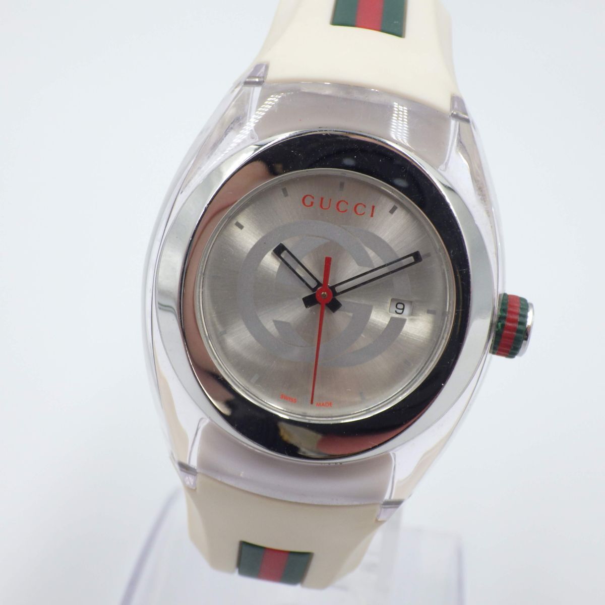 【箱/保/美品】GUCCI 137.3シンク ユニセックス腕時計/シェリーライン 箱付】GUCCI 137.3シンク ユニセックス腕時計/シェリーライン