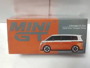 MINI GT 1/64 フォルクスワーゲン ID. Buzz Candy White/Energetic Orange 左ハンドル MGT01061