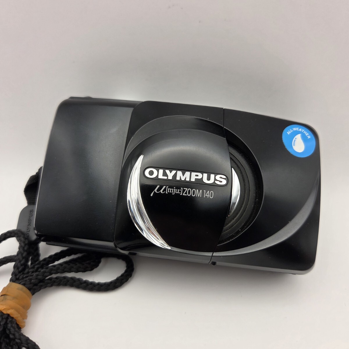 美品　OLYMPUS μ mju 初代 ブラック コンパクトフィルムカメラ フィルムカメラ】スマートなデザインで今人気のフィルム