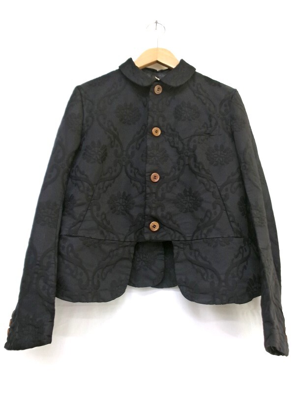 【美品】コムデギャルソンコムデギャルソン 丸襟 レース ジャケット L相当 黒 3089000067906831_01_7440w.jpeg