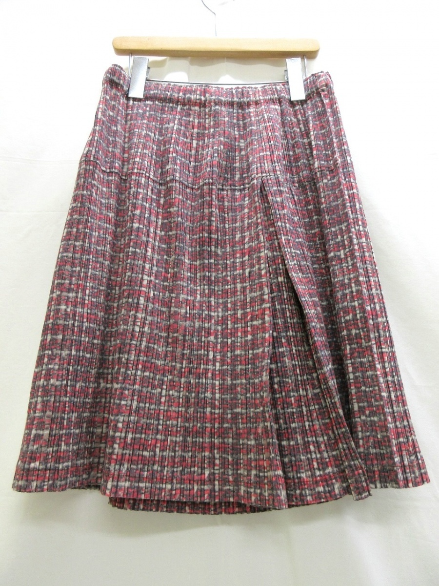 PLEATS PLEASE プリーツプリーズ 総柄 スカート 中古・古着通販】PLEATS PLEASE (プリーツプリーズ) 総柄
